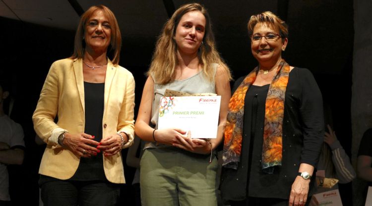 La guanyadora del Primer Premi del concurs literari Ficcions, Andrea Soler. ACN