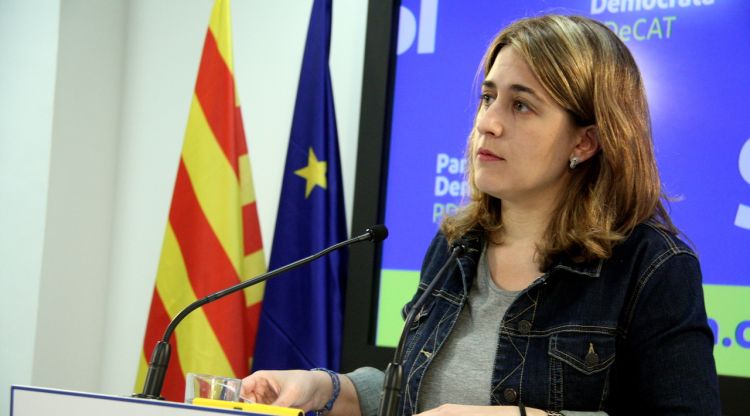 La coordinadora general del PDeCAT, Marta Pascal, durant una roda de premsa (arxiu). ACN