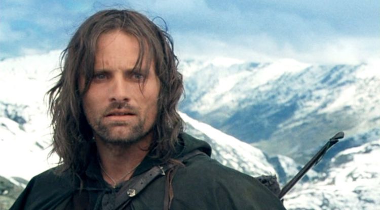 Viggo Mortensen en el paper de Aragorn a "El senyor dels anells". New Line Cinema