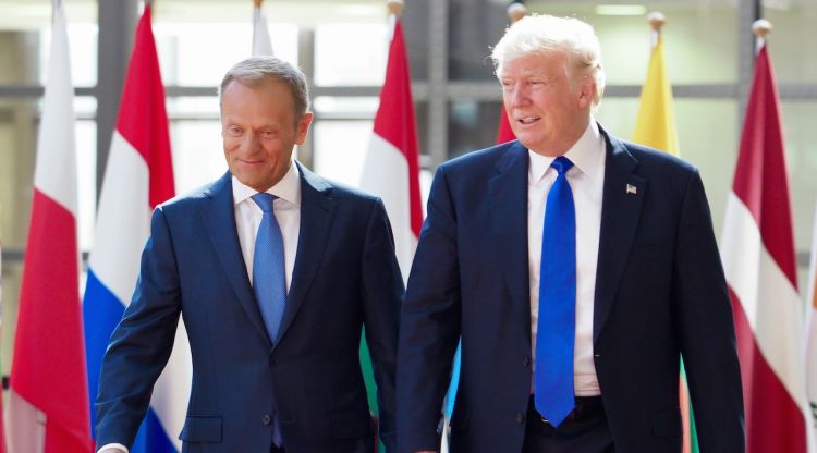 Trump durant la seva visita a Brusel·les el mes passat. ACN