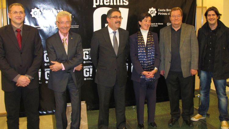 D'esquerra a dreta, Xavier Puig, Josep Antoni Cuadrat, Enric Vilert, Dolors Batallé, Reinhard Behm i Marc Grijalvo