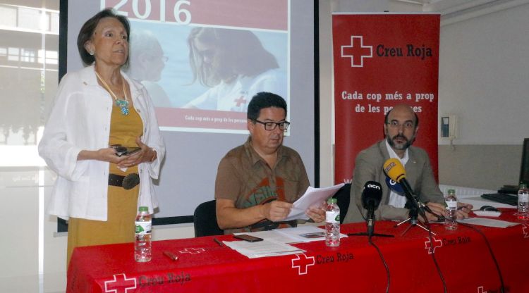 Presentació de la memòria de la Creu Roja Girona. ACN