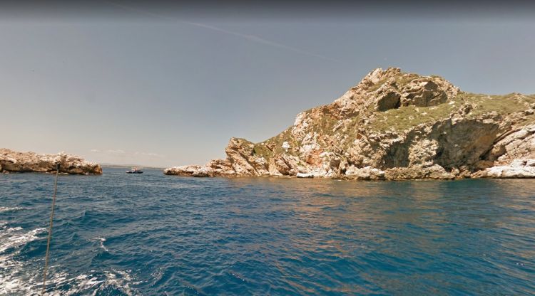 Les illes Medes vistes des de damunt una embarcació. Google Street View