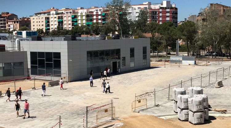 La nova porta d'accés a les estacions del TAV i d'autobusos de Girona des del parc Central. Aj. de Girona