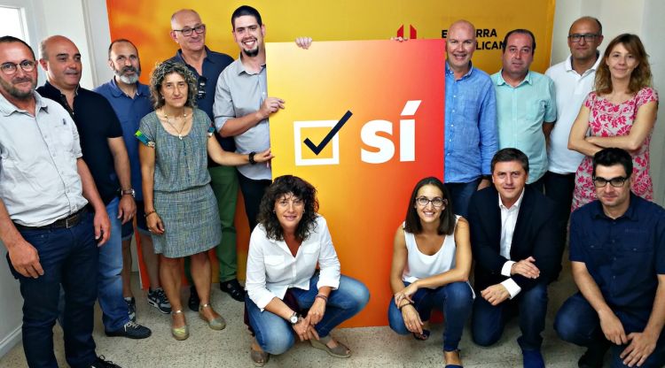 La presentació de la campanya pel 'sí' d'ERC