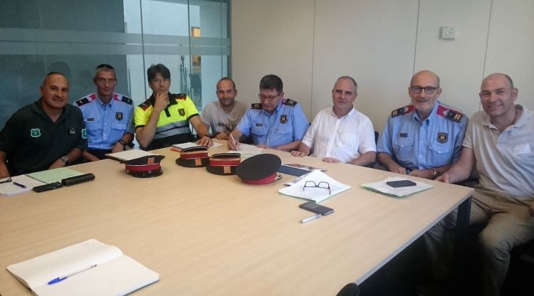 La trobada celebrada amb representants dels cossos policials i la JARC-COAG