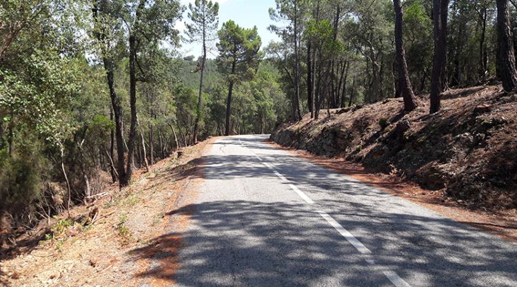 La carretera un cop acabada l'actuació