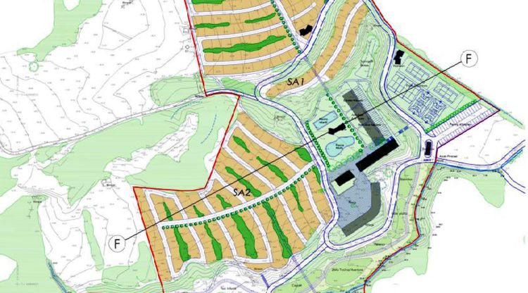 Plànol del projecte presentat del futur càmping