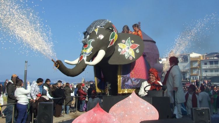 Un dels moments del Carnestoltes de l'Escala de l'any passat