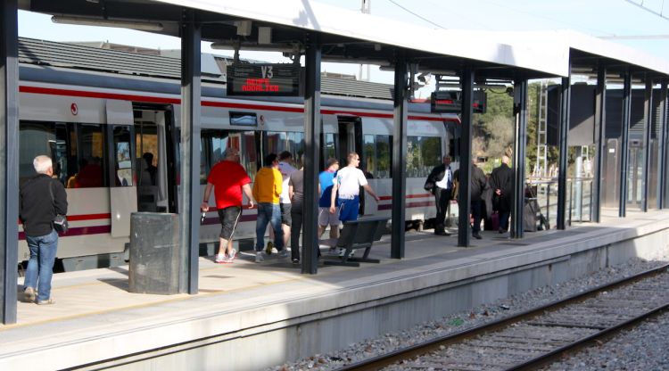 Estaciói de tren a Blanes (arxiu). ACN