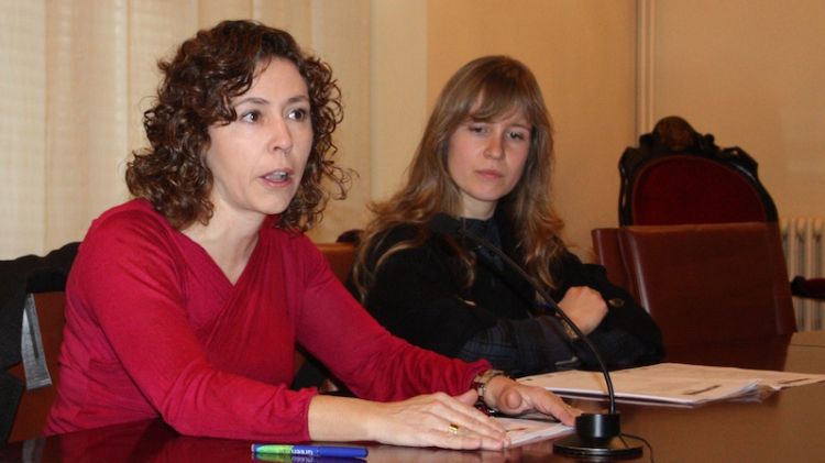 Cristina Alsina al centre acompanyada per Marta Rodríguez i Cristina Torroella © M. Estarriola