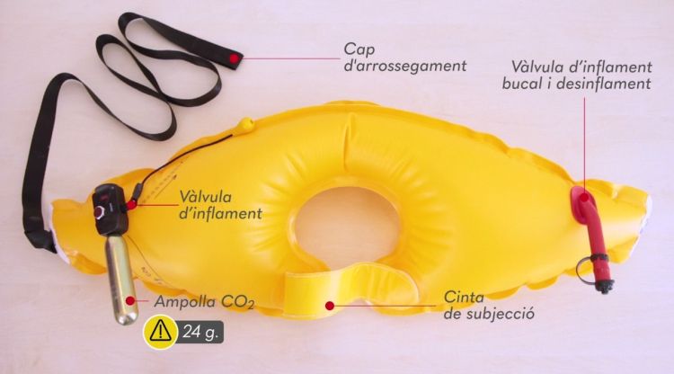 La nova boia que s'ha dissenyat per fer rescats al mar