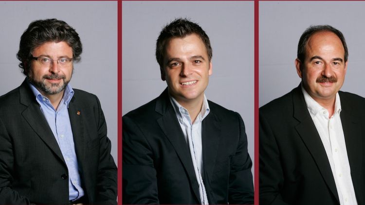 Antoni Castellà, Jordi Cuminal i Xavier Crespo © ACN