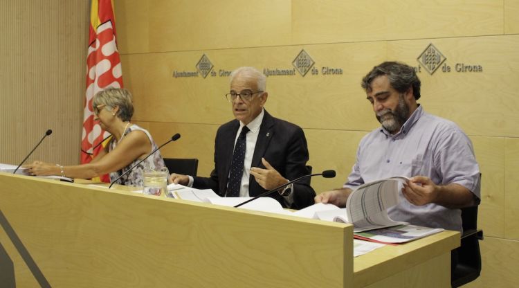 Eduard Berloso presentant els resultats del porta a porta