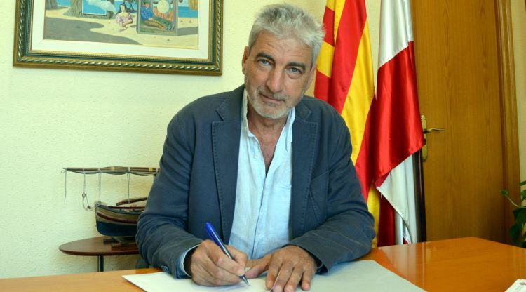 L'alcalde de Blanes, Miquel Lupiánez, aquest matí. ACN