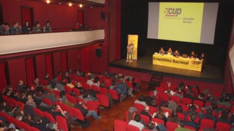 Un moment de l'assemblea nacional de la CUP © ACN