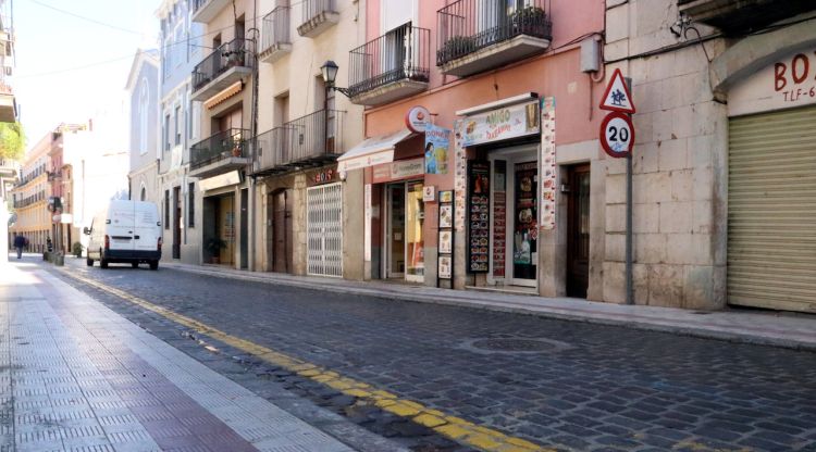 El carrer de la Jonquera és un dels que es rehabilitaran amb la nova convocatòria aprovada del Pla de Barris. ACN