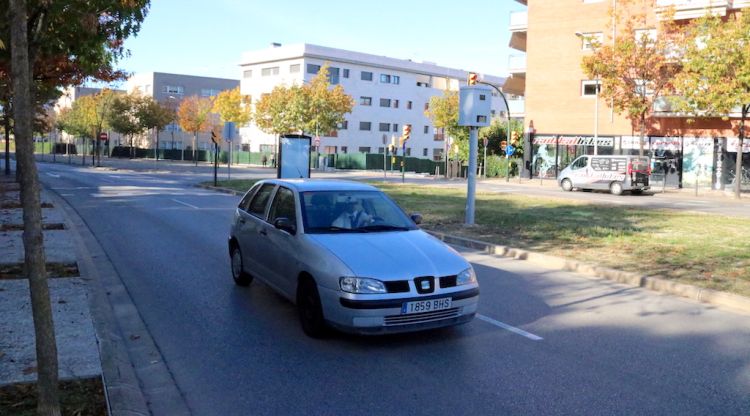 Punt a l'avinguda Lluís Pericot on hi ha una de les caixes del radar rotatori. ACN