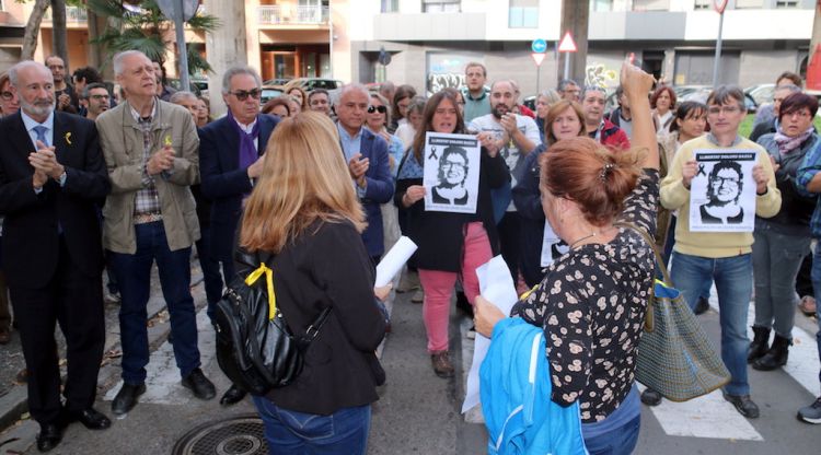 La concentració per reclamar la llibertat per a Dolors Bassa. ACN