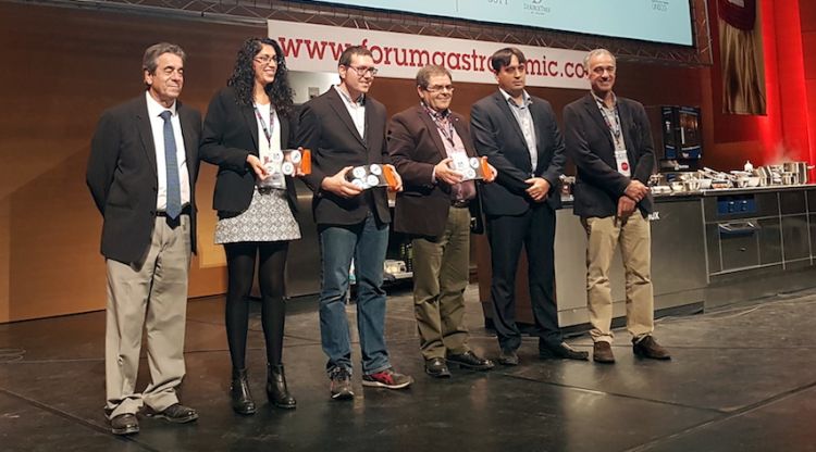 Els guanyadors dels premis InnoFòrum del Fòrum Gastronòmic de Girona. ACN