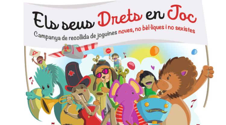 El cartell de la campanya de Creu Roja Joventut per recollir joguines per a infants