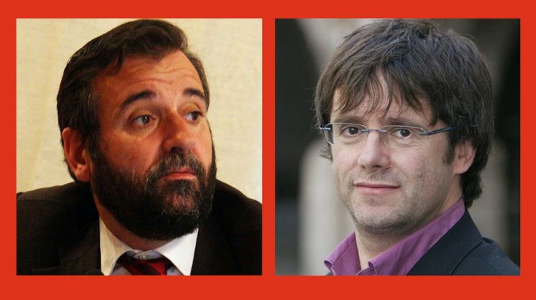 Joan Pluma i Carles Puigdemont © ACN