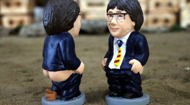 El caganer del president de la Generalitat, Carles Puigdemont. ACN