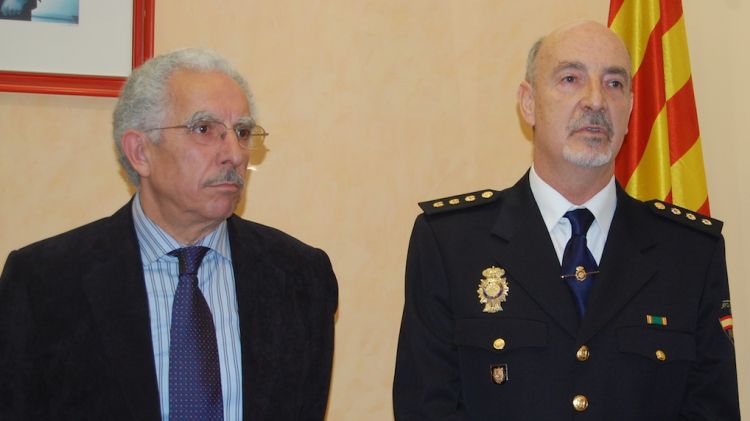 Francisco-Busquets amb el nou comissari de fronteres, Santiago Lubián © ACN