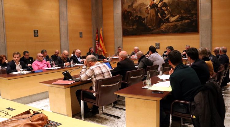 Ple de la Diputació de Girona que s'ha celebrat avui. ACN