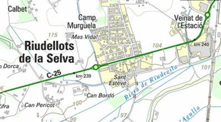 Mapa on s'ubiquen les obres que ha tret a licitació la Generalitat