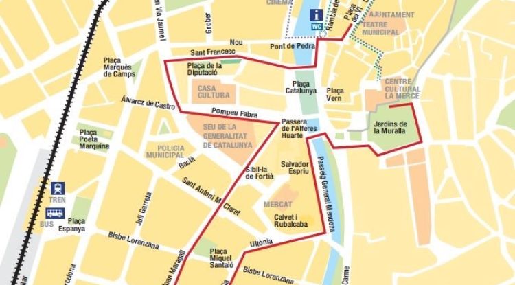 Planol d'afectacions en el trànsit (clica per a veure i descarregar tot el plànol) 