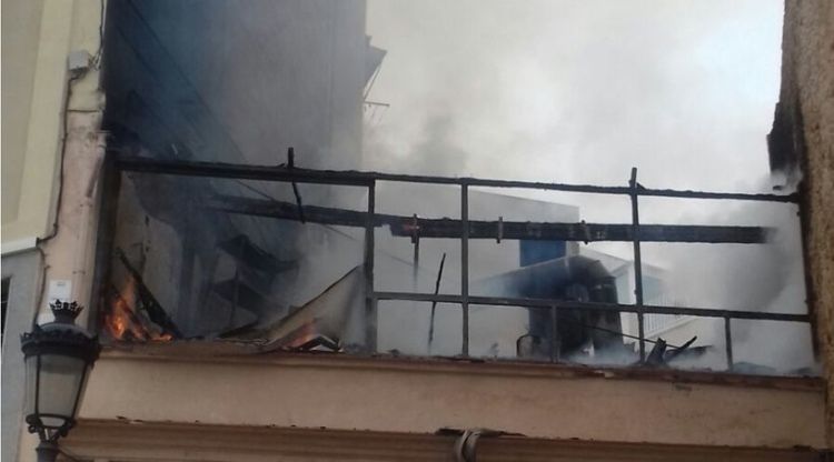 Incendi a Sant Feliu de Guíxols el passat 7 de gener