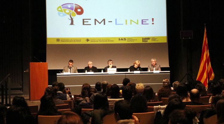 Presentació del programa EM-Line! a Girona, aquest matí. ACN