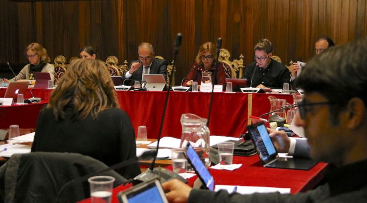 Un moment del ple de Figueres d'avui al vespre. ACN