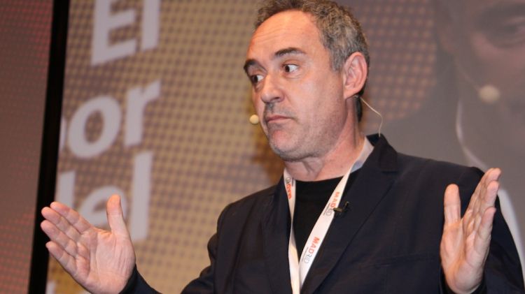 Ferran Adrià aquesta setmana presentant la fundació a Madrid Fusión © ACN