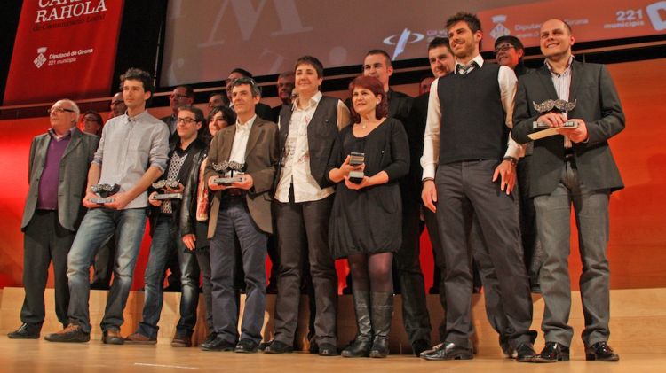 Els guardonats en la segona edició dels Premis de Comunicació Local Carles Rahola