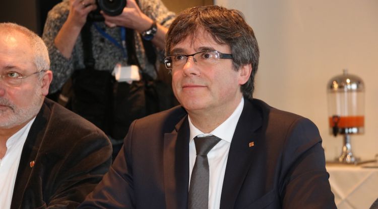 El president Carles Puigdemont a Brussel·les, el 5 de febrer. ACN