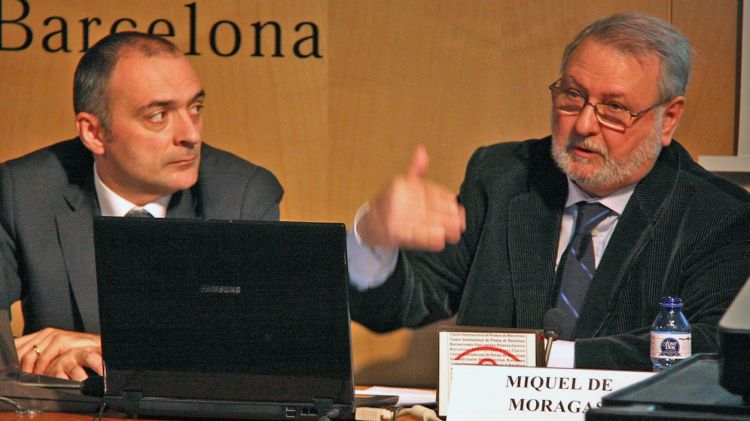 Joan Sabaté (esquerra) i Miquel de Moragas © ACN