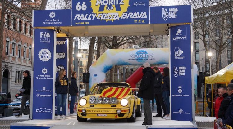 Inici de l'edició del Rally Costa Brava del 2018. Atlan Dueñas