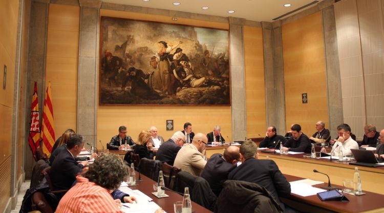 Pla general del ple de la Diputació de Girona