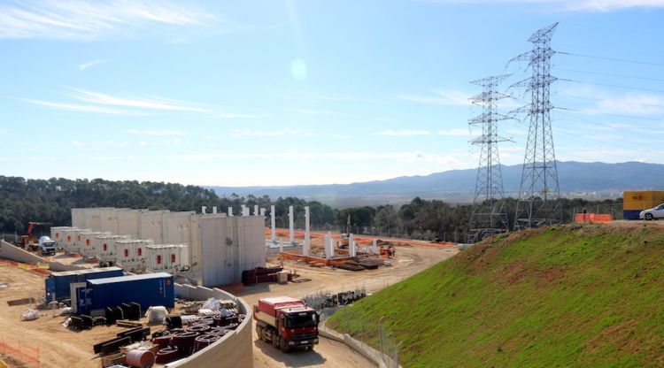 Pla general de les obres de construcció de la nova subestació de La Farga, a Sant Julià de Ramis (arxiu). ACN