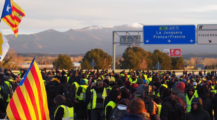 Marxa lenta a l'Autopista AP-7 el passat 27 de març