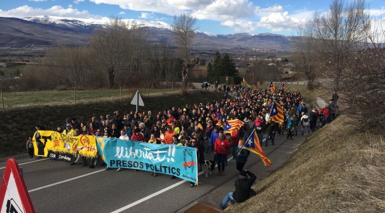 Un moment de la marxa lenta. CDR Cerdanya