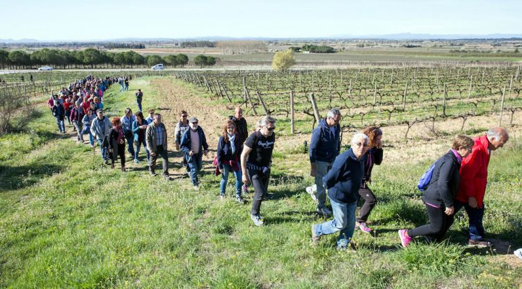 Un moment de la Marxa Popular que s'ha fet en el Vívid 2018 a Vilajuïga