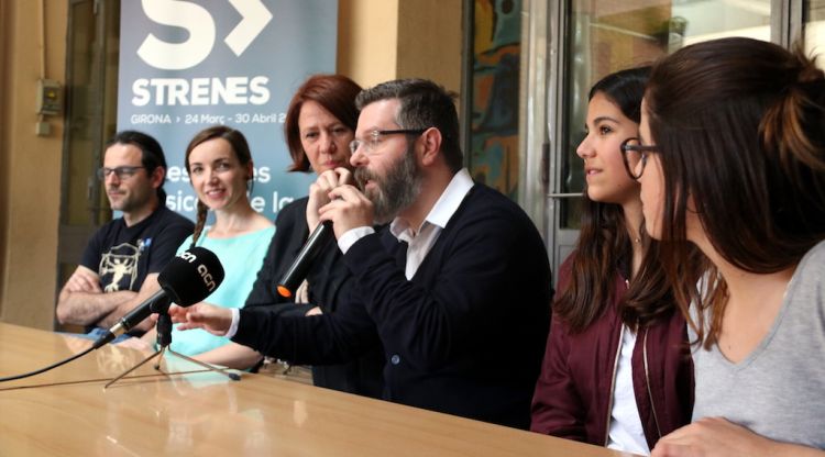 Un instant de la roda de premsa de presentació