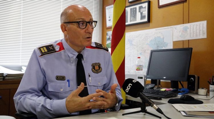 El cap de la Regió Policial de Girona, el comissari Josep Milan. ACN