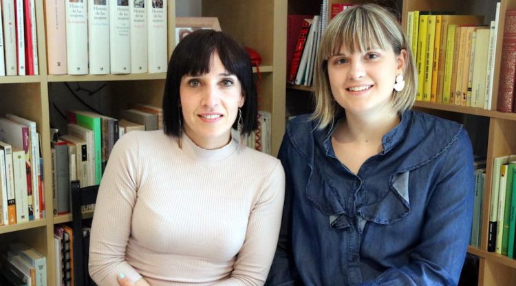Cristina Vila i la Marta Escarrà, dues de les impulsores del vídeo. ACN