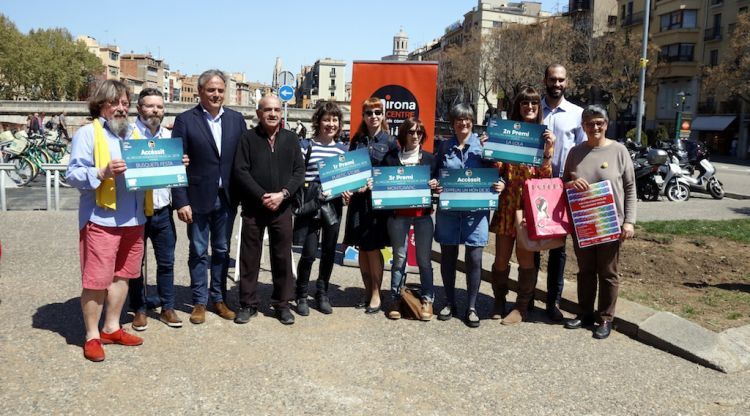 Els guanyadors de la primera edició d'aparadors musicals del festival Strenes. ACN