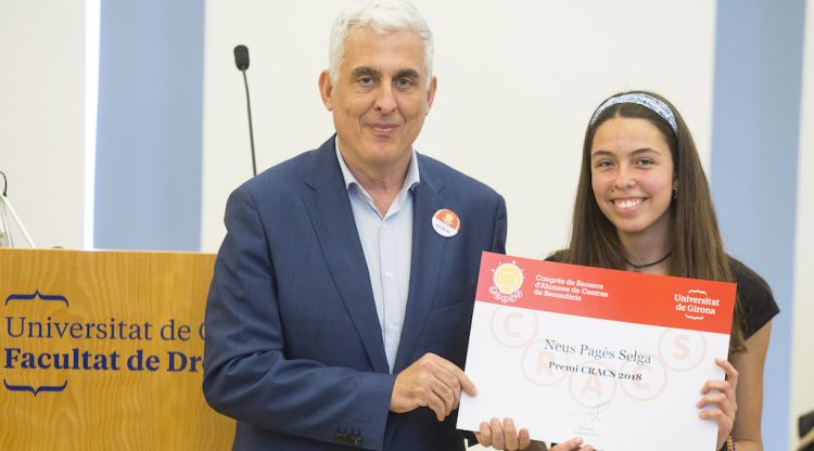 Neus Pagès és estudiant de l'institut Castell d’Estela (Amer). UdG