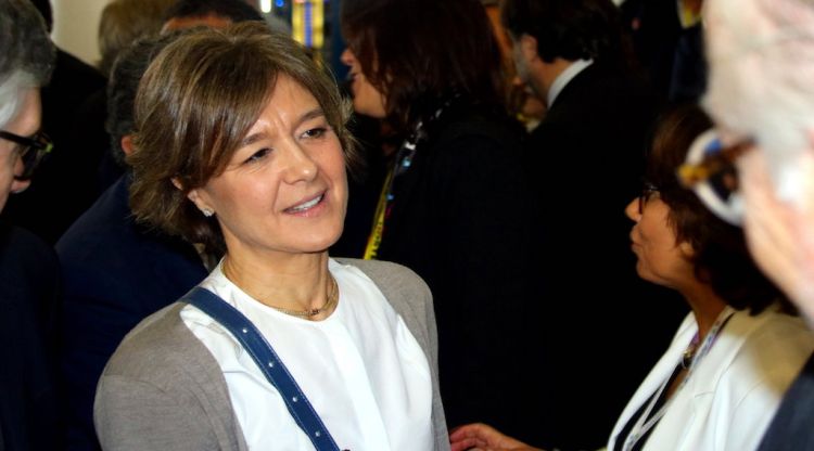 La ministra d'Agricultura, Isabel García Tejerina, a la clausura de la Fira Alimentària 2018. ACN